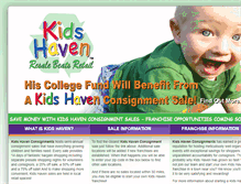 Tablet Screenshot of kids-haven.com